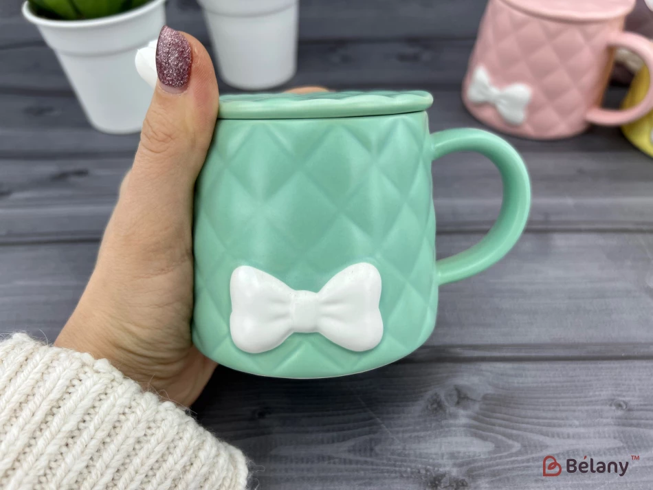 Cana Din Ceramica "softy Bow" Menta | 2