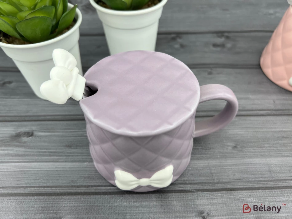 Cana Din Ceramica "softy Bow" Liliac | 3