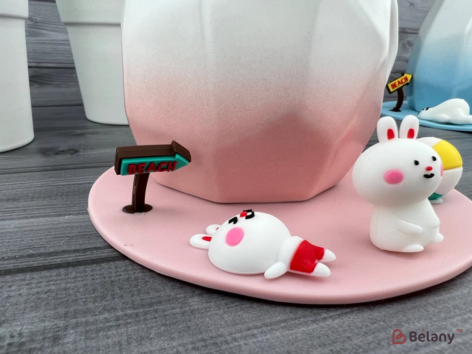 Cana Din Ceramica "summer Time" Roz | 3