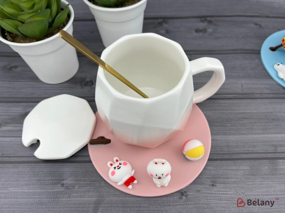 Cana Din Ceramica "summer Time" Roz | 4