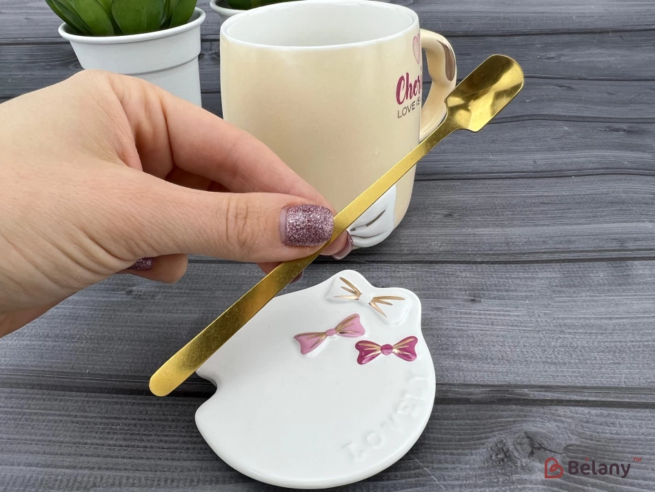 Cana Ceramica "beauty Ribbon" Crema | 5