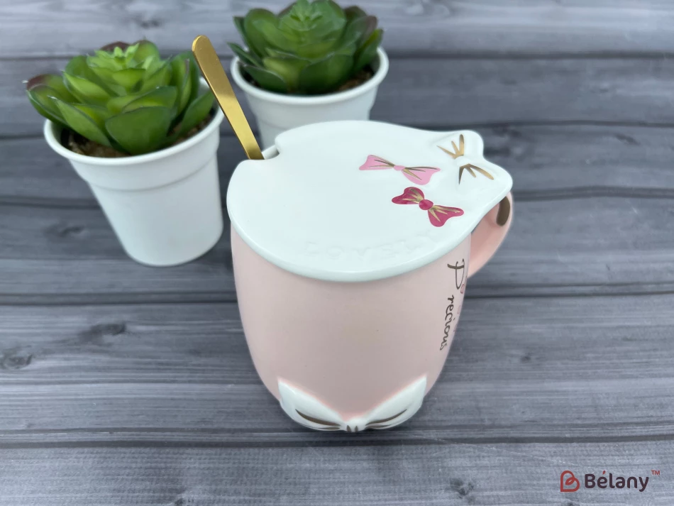 Cana Din Ceramica "beauty Ribbon" Roz | 4