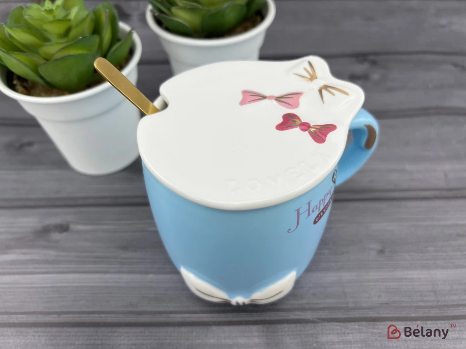 Cana Din Ceramica "beauty Ribbon" Albastra | 4