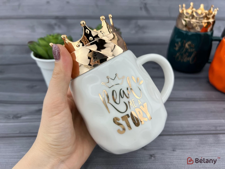 Cana Din Ceramica "crowny" Alba | 2