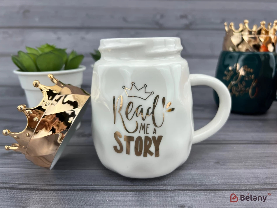 Cana Din Ceramica "crowny" Alba | 5