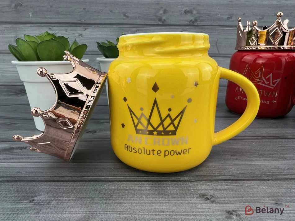 Cana Din Ceramica "an Crown" Galbena | 3