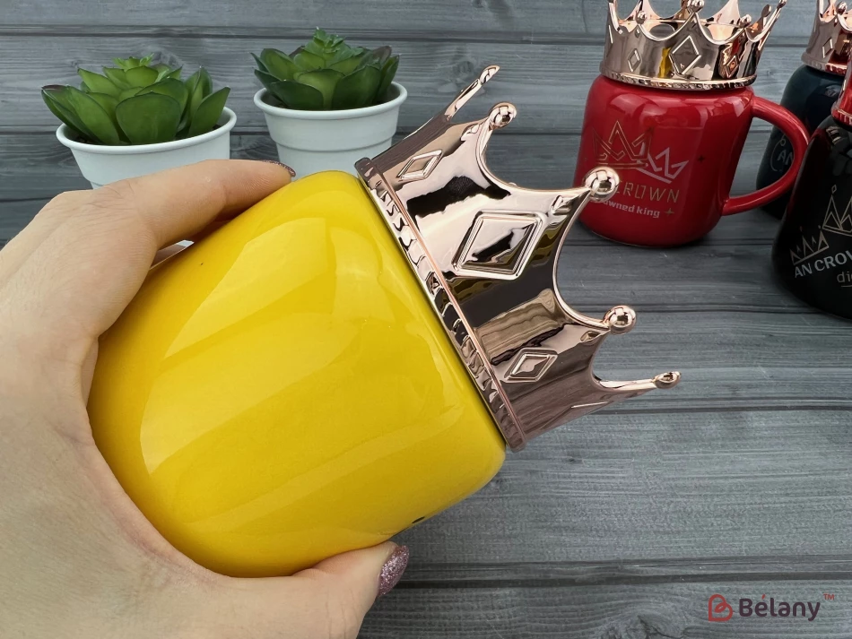 Cana Din Ceramica "an Crown" Galbena | 4