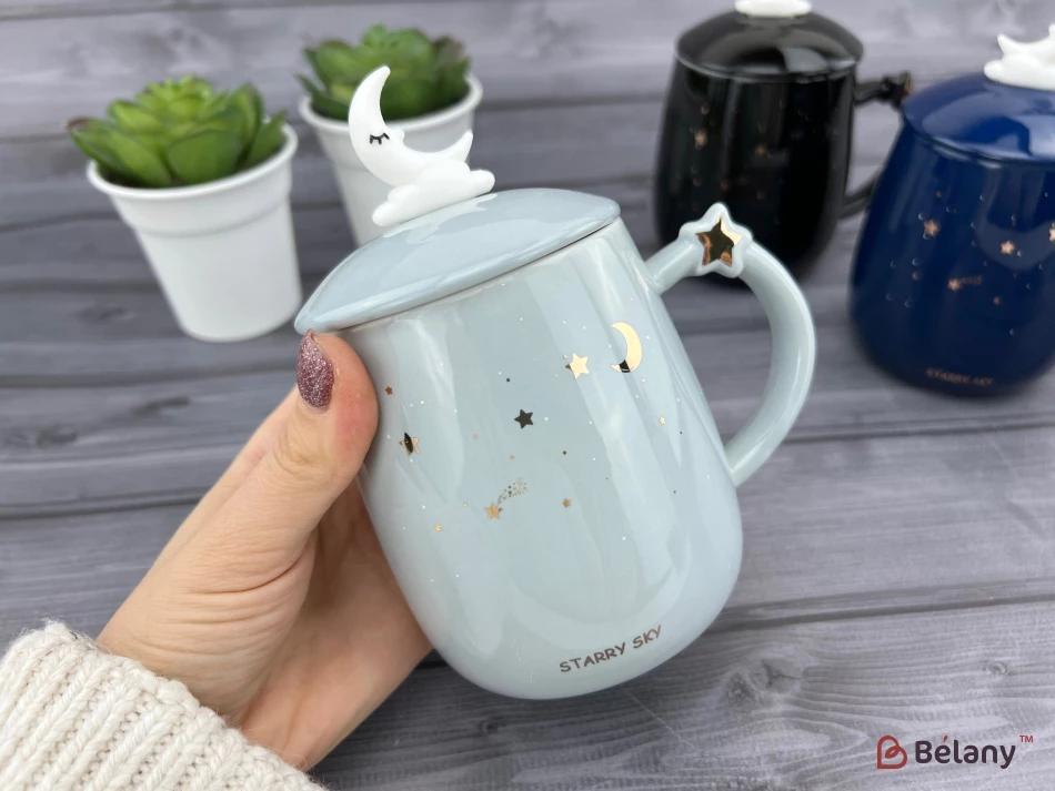 Ceașcă Din Ceramică „Cer Înstelat” Gri | 2