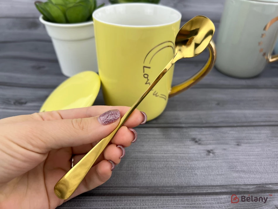 Cana Din Ceramica "jumatate De Inima" Galbena | 3