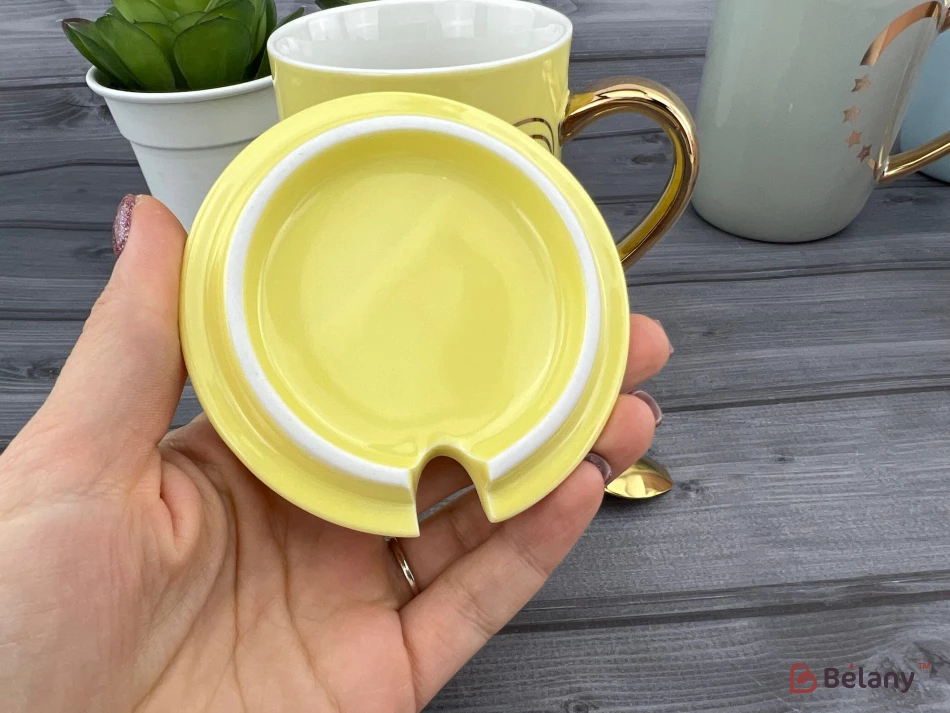 Cana Din Ceramica "jumatate De Inima" Galbena | 4