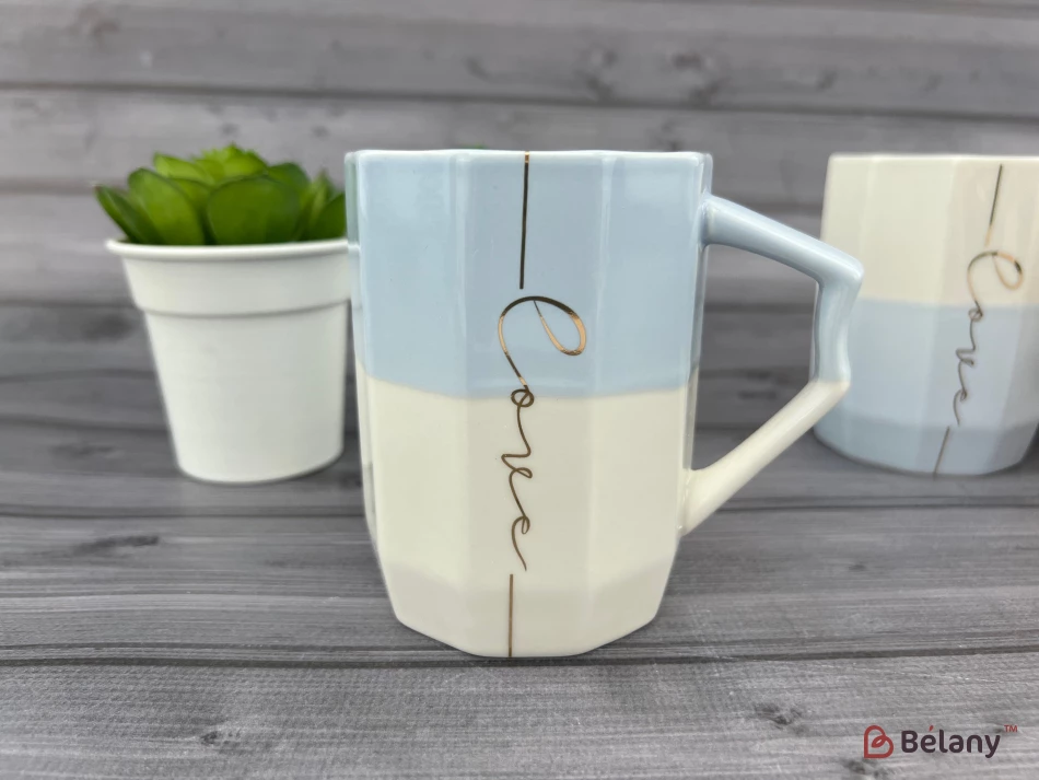 Cana Din Ceramica "up Color" Albastru-Alb