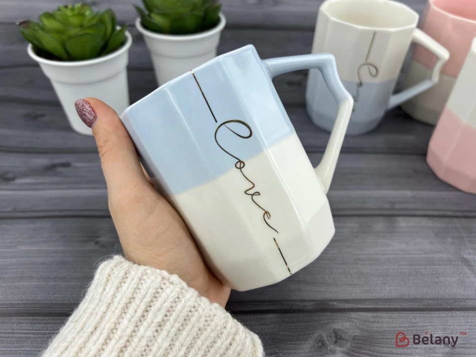 Cana Din Ceramica "up Color" Albastru-Alb | 2