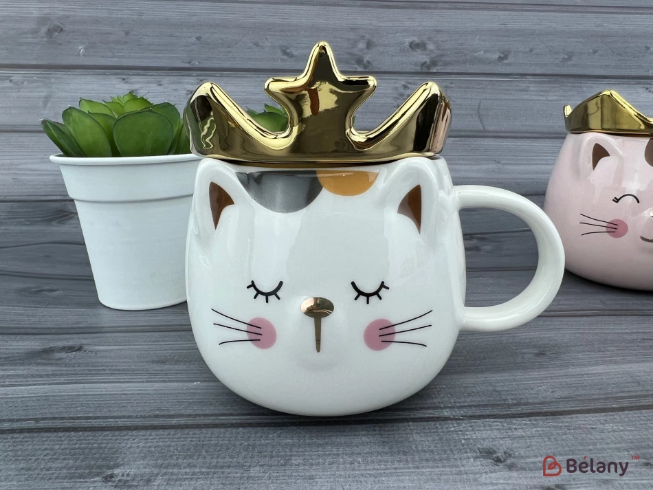 Cana Din Ceramica "printul Soarecelui" Alb