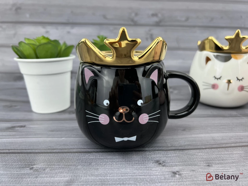 Cana Din Ceramica "printul Soarecelui" Neagra