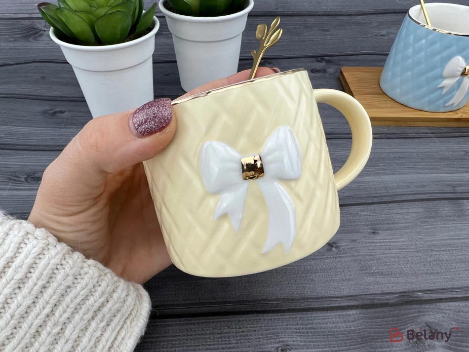 Cana Si Farfuria Ceramica "ceasca Moale" Crema | 2