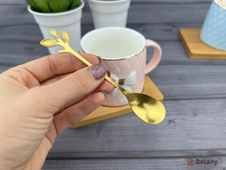 Cana Si Farfuria Din Ceramica "ceasca Moale" Roz | 3