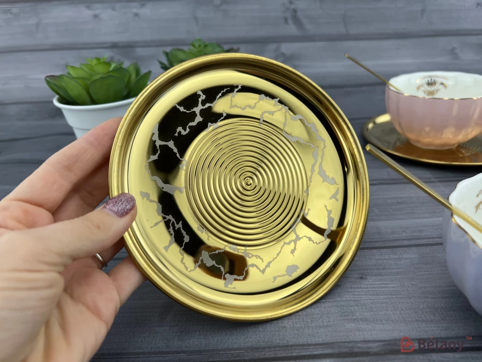 Ceașcă Și Farfurie Din Ceramică „Cinest” Mov | 4