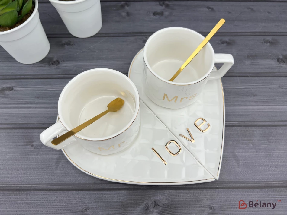 Ceașcă Și Farfurie Din Ceramică „One Whole” Alb | 5