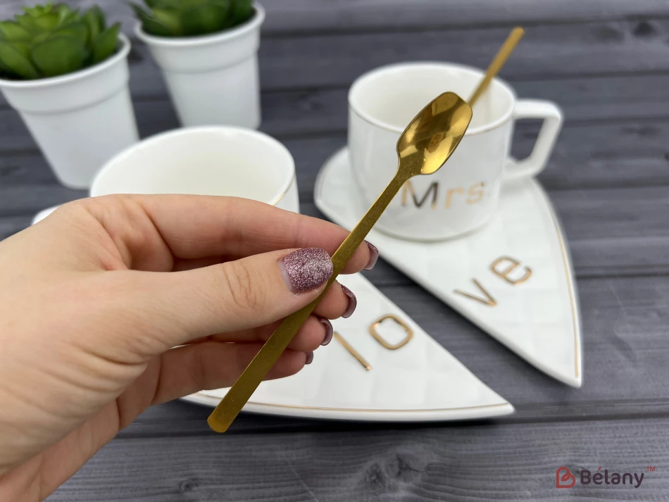 Ceașcă Și Farfurie Din Ceramică „One Whole” Alb | 6