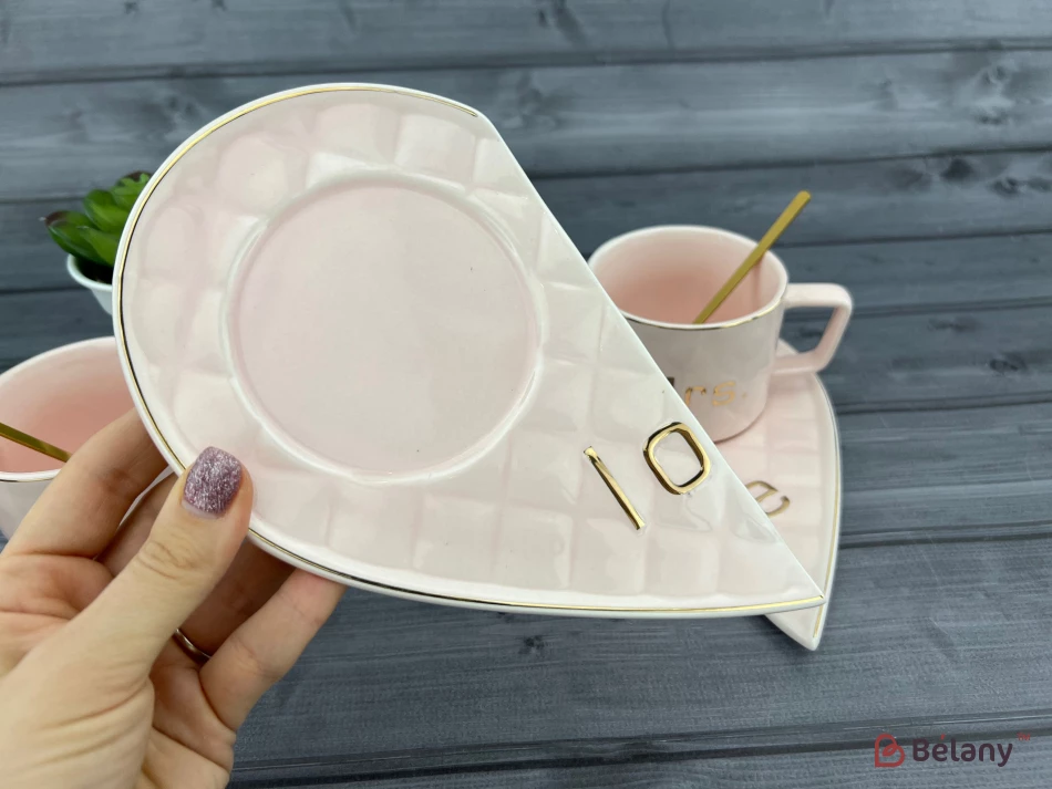 Cana Si Farfuria Din Ceramica "one Whole" Roz | 5