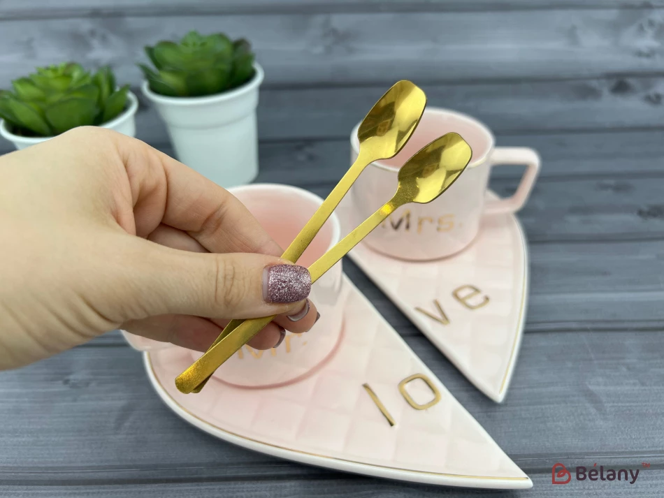 Cana Si Farfuria Din Ceramica "one Whole" Roz | 6