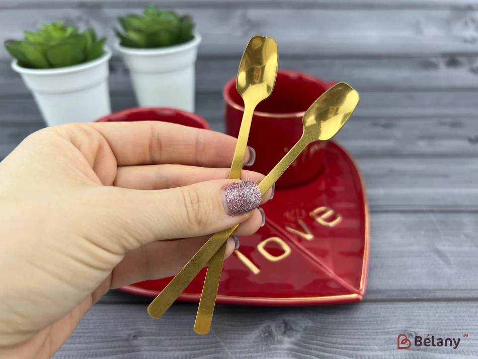 Ceașcă Și Farfurie Din Ceramică „One Whole” Roșu | 3