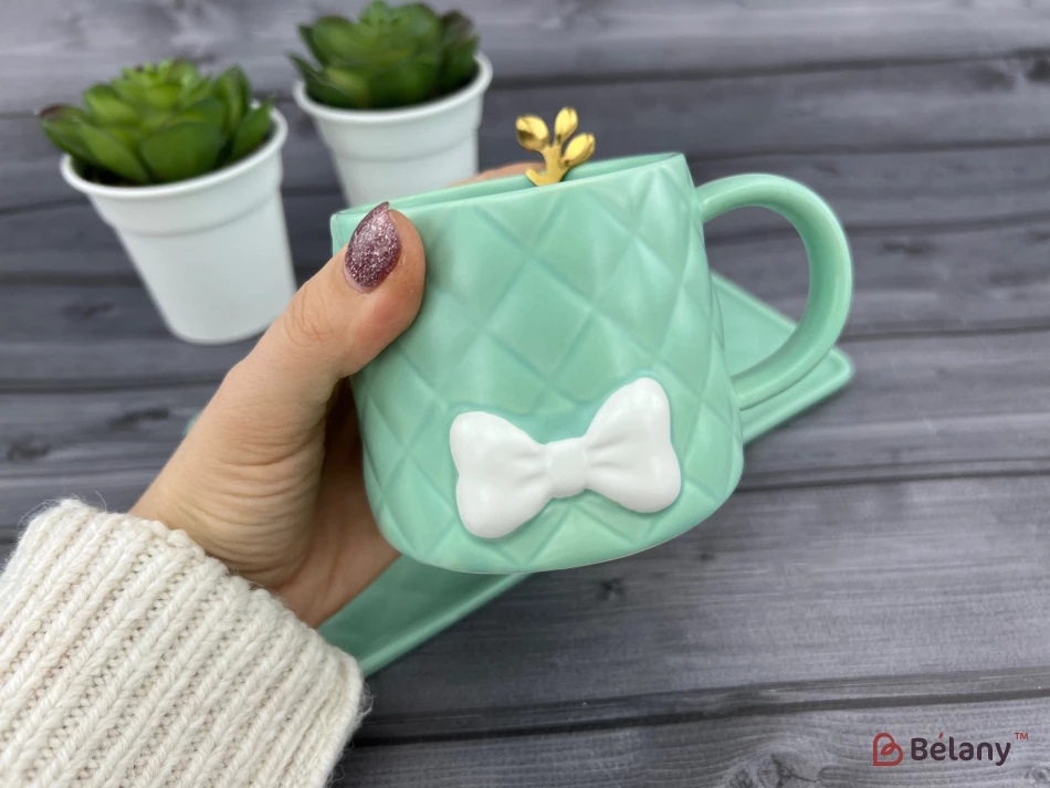 Pahar Si Farfurie Din Ceramica "softy" Menta | 4