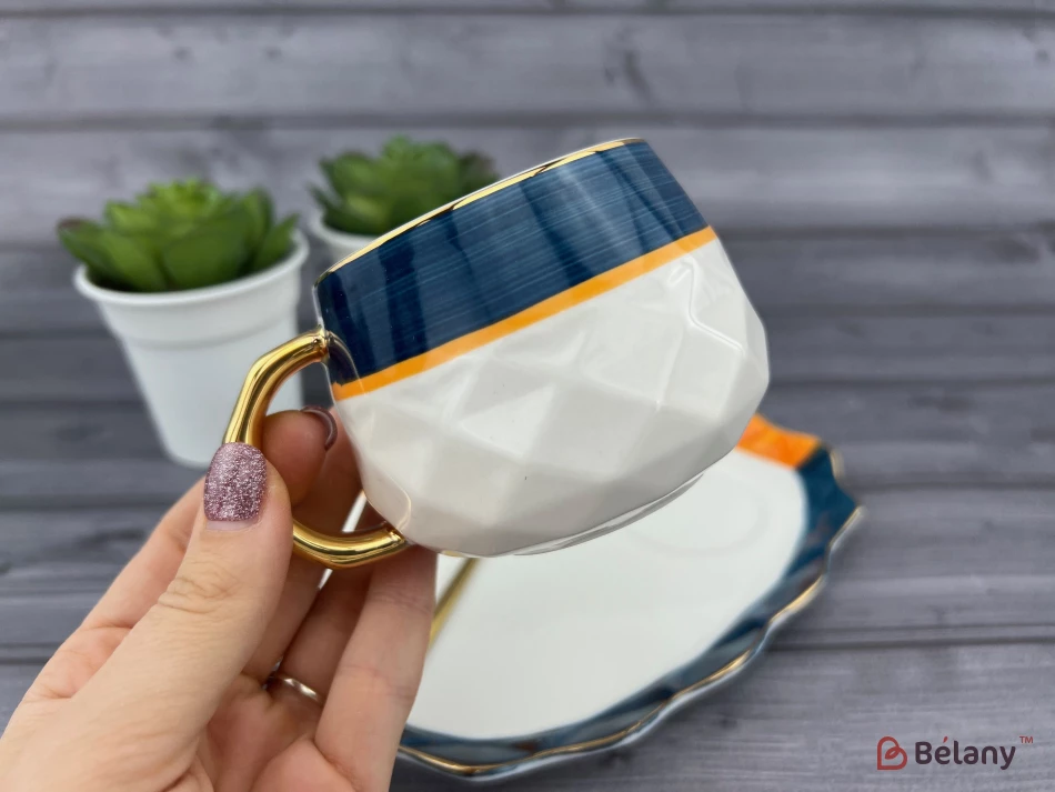 Ceașcă Și Farfurie Din Ceramică „Oyster” | 2