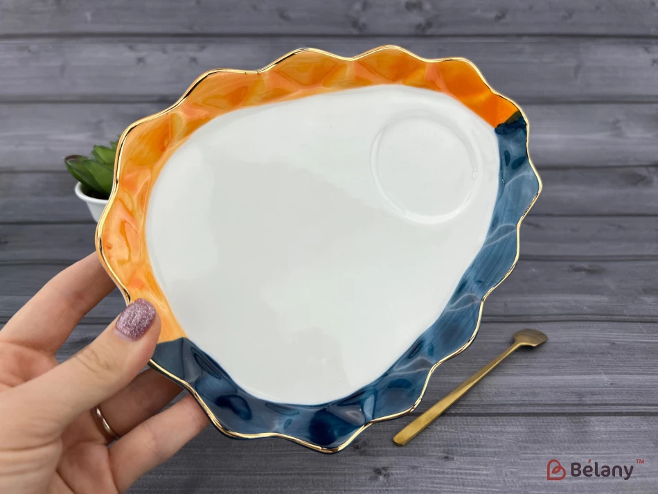 Ceașcă Și Farfurie Din Ceramică „Oyster” | 3