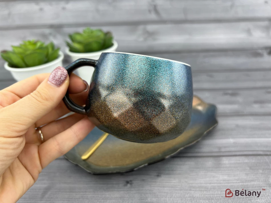 Pahar Si Farfurie Din Ceramica "galaxy" Claudius | 2