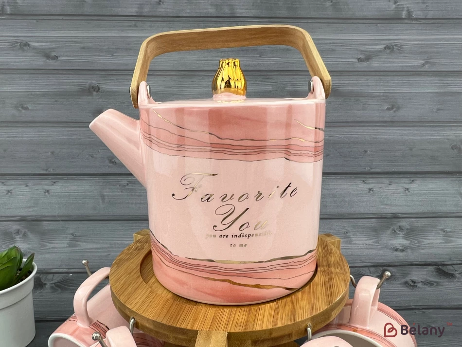 Set De Ceai "marmour" Roz | 4