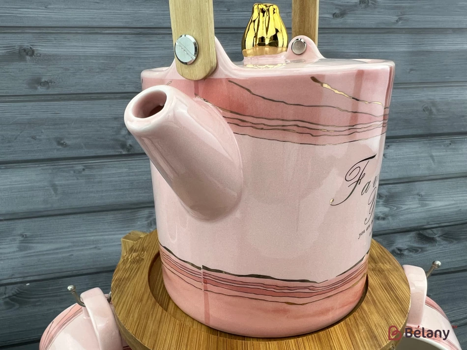 Set De Ceai "marmour" Roz | 5