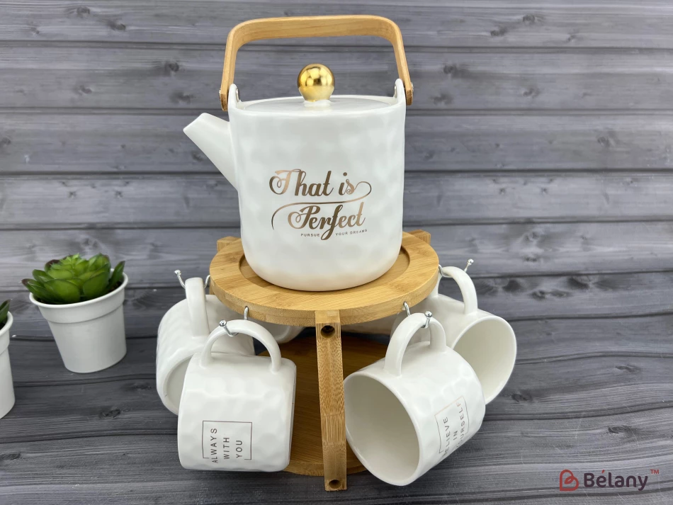 Set De Ceai "asta Este Perfect" Alb