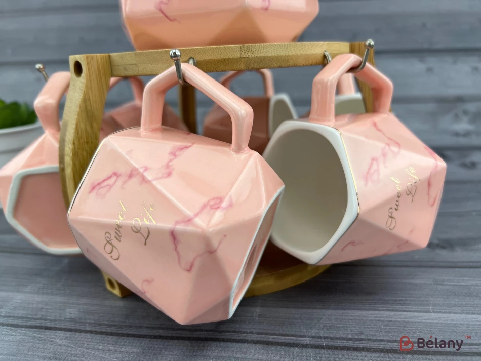 Set De Ceai "tricube" Roz | 4