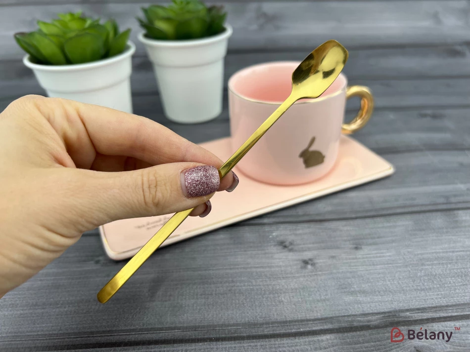 Cana Si Farfuria Din Ceramica "animale" Roz | 4