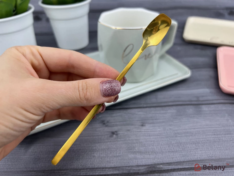 Ceașcă Și Farfurie Din Ceramică „Love It” Gri | 3