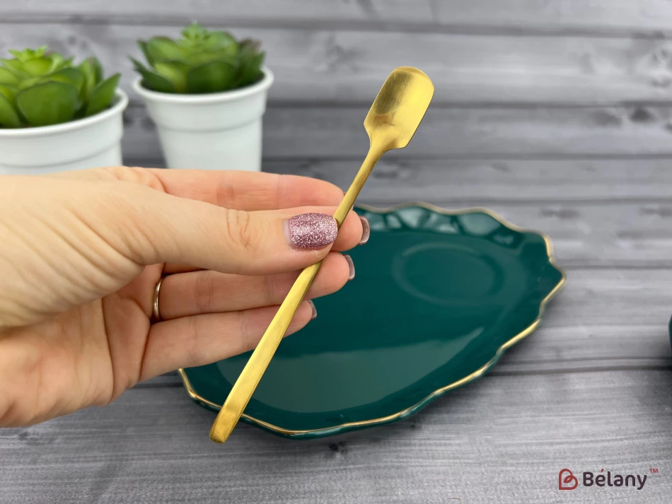 Cana Si Farfuria Din Ceramica "oyster" Smarald | 4