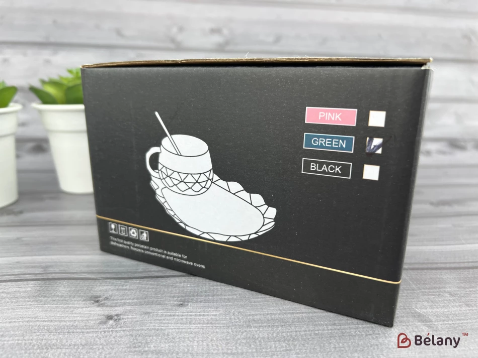 Cana Si Farfuria Din Ceramica "oyster" Smarald | 6