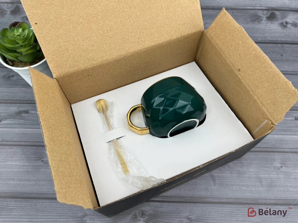 Cana Si Farfuria Din Ceramica "oyster" Smarald | 8