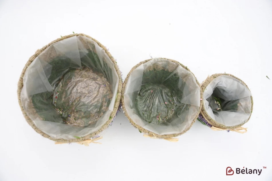 Set Ghivece De Flori „Pădure” Cu Pânză Mov | 3