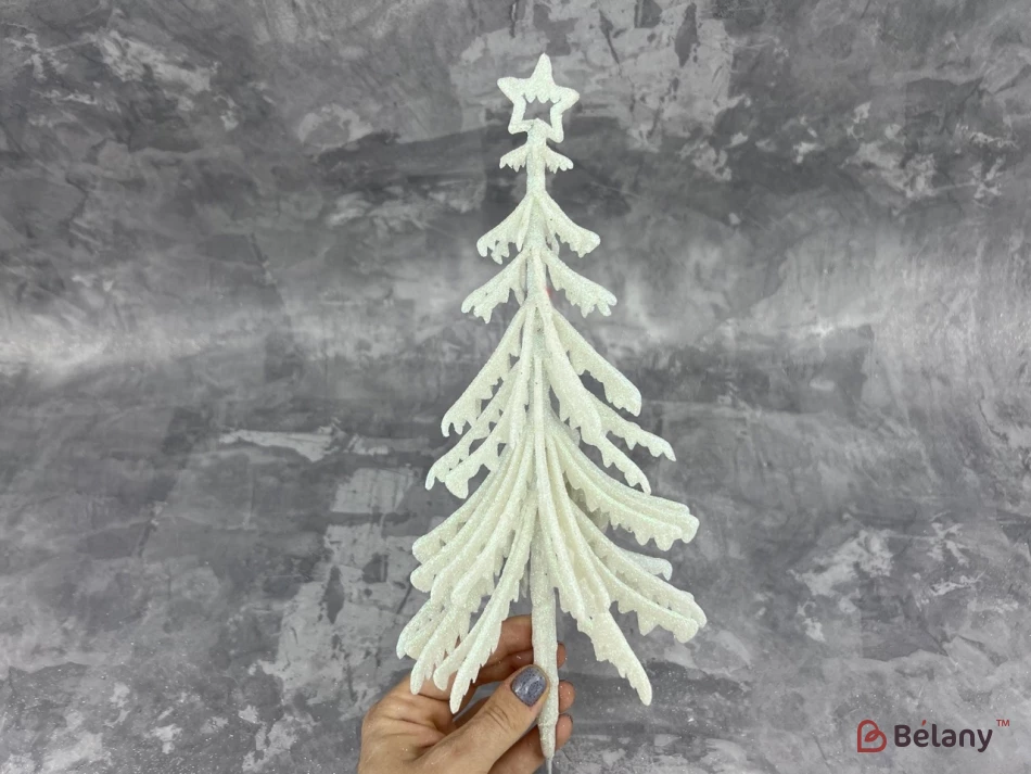 Decor De Anul Nou "brad De Crăciun Cu O Stea" Pudră