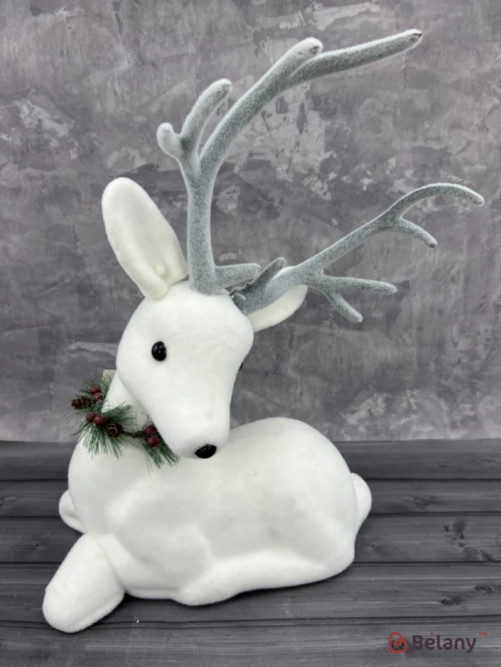 Eșarfă Decorativă „Cerb Culcat” Realizată Dintr-O Crenguță | 2