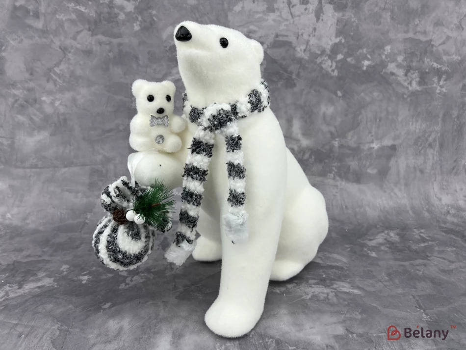 Decor Urs Cu Un Copil "ursul Polar"