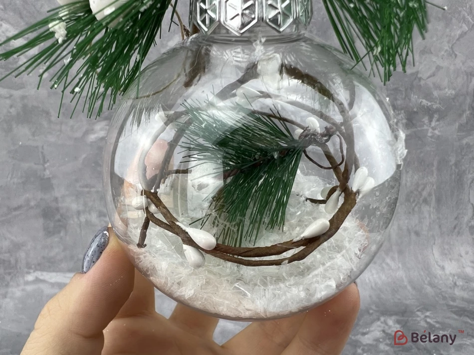 Jucărie Pentru Brad De Crăciun „Păsări Pe Minge De Sticlă” | 2