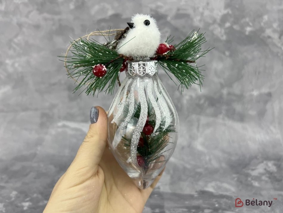 Jucărie Pentru Brad De Crăciun „Păsări Pe Oval”