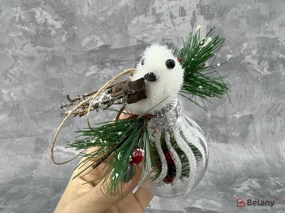 Jucărie Pentru Brad De Crăciun „Păsări Pe Oval” | 3
