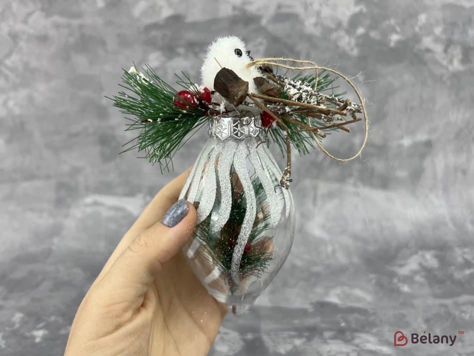 Jucărie Pentru Brad De Crăciun „Păsări Pe Oval” | 4
