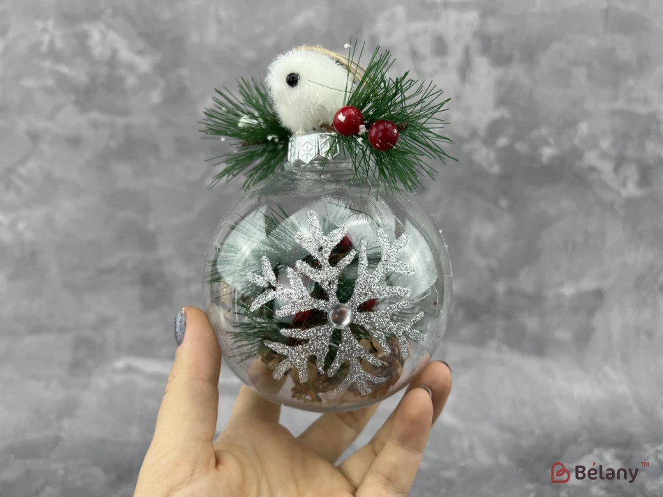 Jucărie Pentru Pom De Crăciun „Păsări Pe Minge Mare”