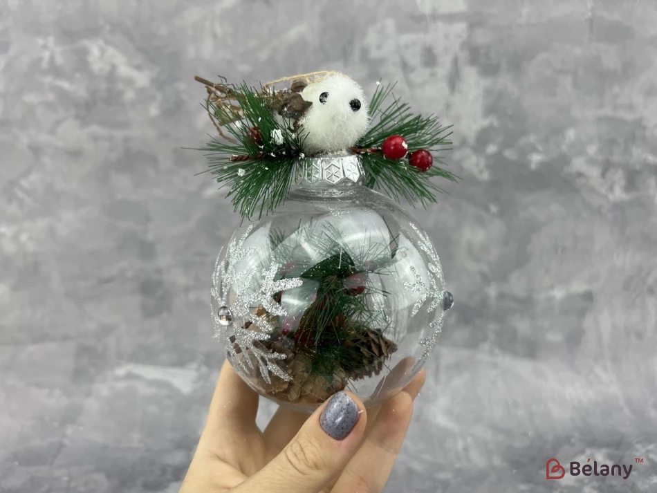 Jucărie Pentru Pom De Crăciun „Păsări Pe Minge Mare” | 2