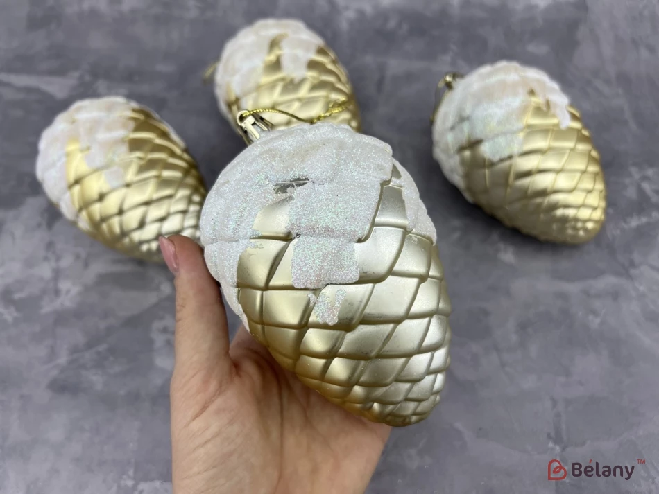 Jucărie Pentru Brad De Crăciun „Con Și Zăpadă” | 2